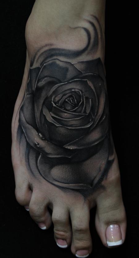 Mike Demasi - Black and Gray Rose Tattoo